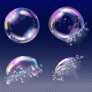 梦幻泡泡矢量免扣素材AI模板