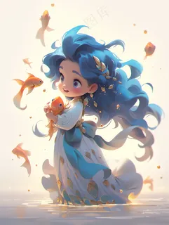 十二星座系列插画双鱼座 十二星座系列插画双鱼座