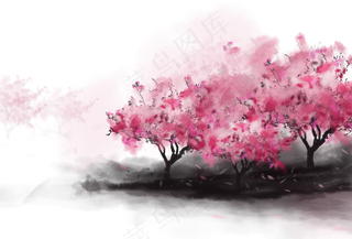 古风水粉绘画9免扣素材