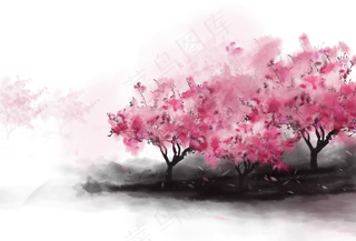 古风水粉绘画9免扣素材