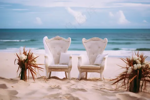 海边婚礼摄影图