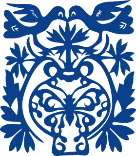 古代青花瓷图案花纹中国风图案祥云纹理传统图腾PNG免扣素材