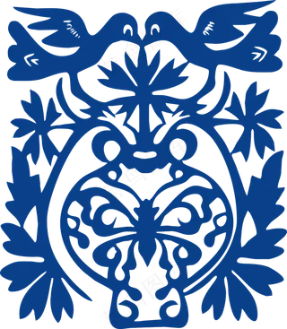 古代青花瓷图案花纹中国风图案祥云纹理传统图腾PNG免扣素材