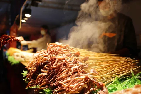 铁板鱿鱼美食小吃