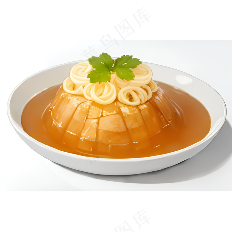 橙色果冻糕点美食西式17