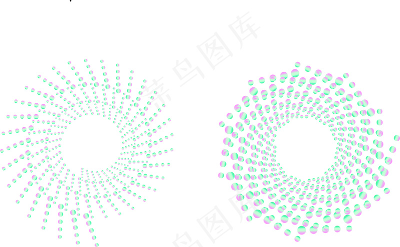 旋转发散粒子ai矢量模版下载