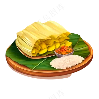 免抠泰国芒果糯米饭