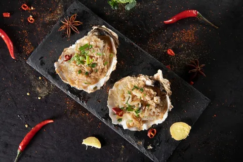 碳烤生蚝粉丝美食 碳烤生蚝粉丝美食