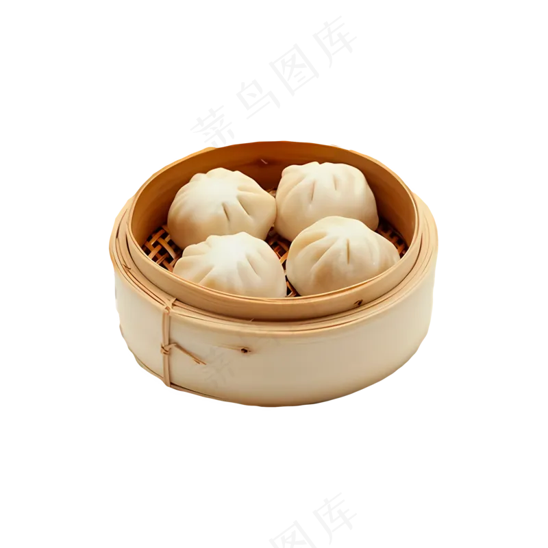 免抠一笼小笼包