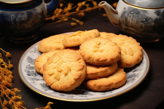 曲奇饼饼干酥脆下午茶美味零食美食摄影图