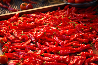 红辣椒干辣椒干货调料摄影图