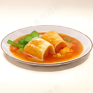 橙色果冻糕点美食西式57