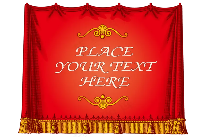 红色帷幕矢量免扣AI素材ai矢量模版下载