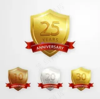 矢量 图标 盾牌 徽标 金属