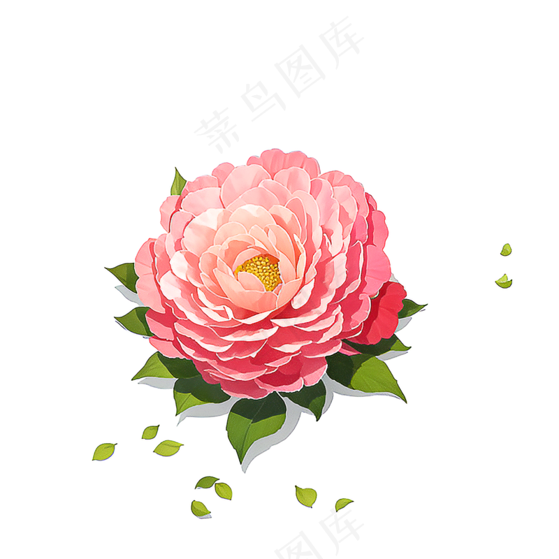 粉色花朵桃花玫瑰免抠素材17