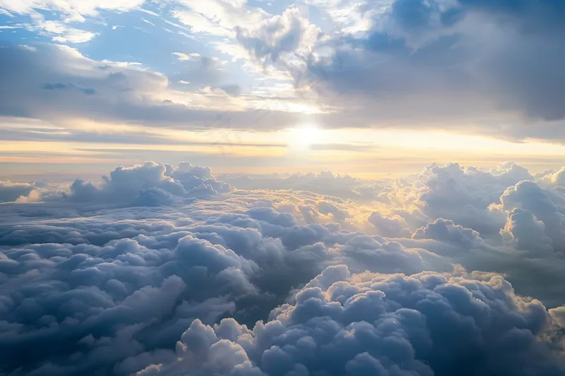 清晨日出朝霞云层摄影图(4032x2688)