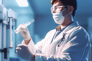 科研人员实验室器材科学医疗摄影图