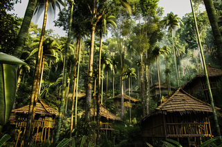 山林森林绿色大自然风景摄影图