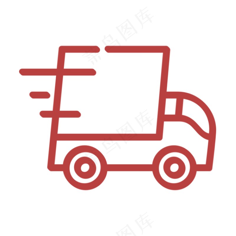 免抠物流图标小车