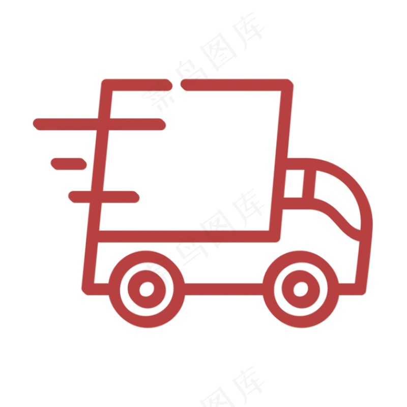 免抠物流图标小车