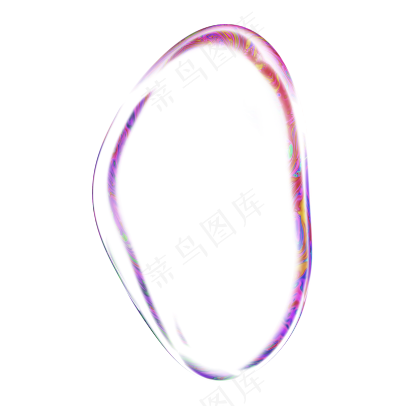 彩色气泡透明19无背景免扣元素