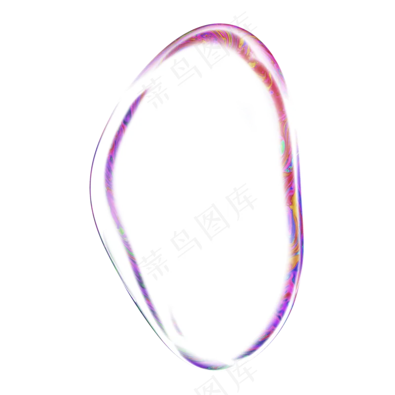 彩色气泡透明19无背景免扣元素