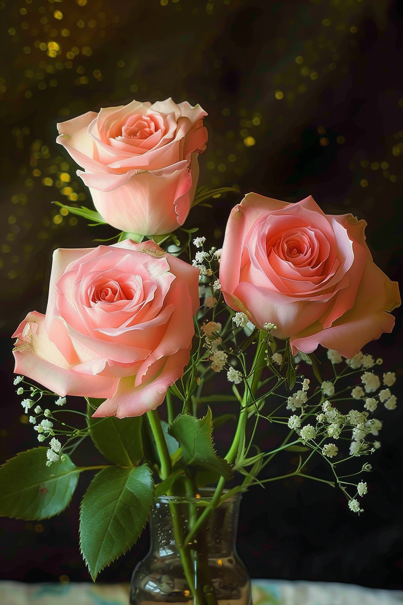 玫瑰花鲜花花朵摄影图(2688x4032)