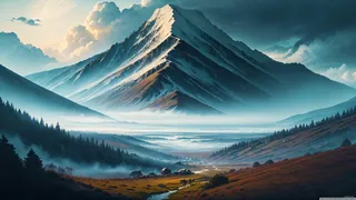 AI产生的山地超高清壁纸