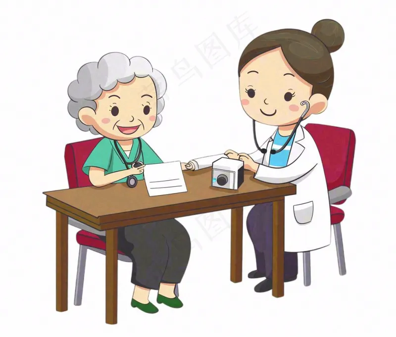 看病诊疗医生医疗人物卡通插画免抠(1184x1008)
