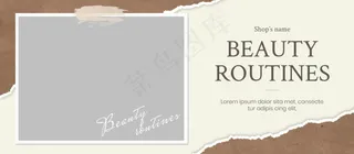 棕色背景撕裂风照片相册2