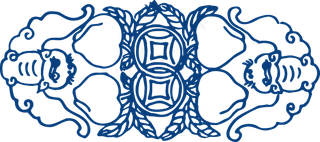 古代青花瓷图案花纹中国风图案祥云纹理传统图腾PNG免扣素材