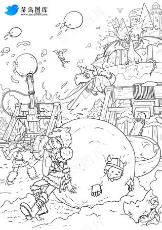 部落漫画 线稿图(1)