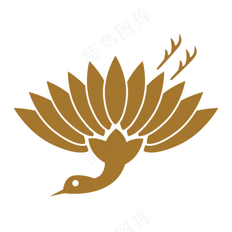 日系和风免扣复古图案元素 (150)