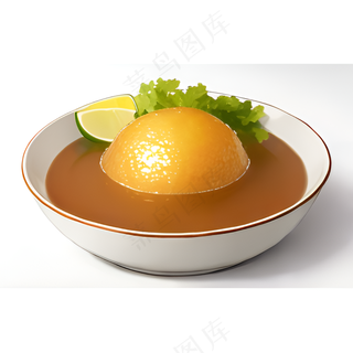 橙色果冻糕点美食西式24