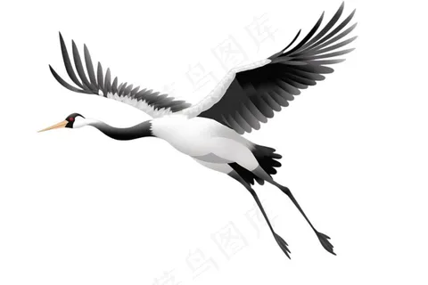 仙鹤白鹤古风插画免抠 仙鹤白鹤古风插画免抠