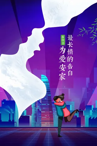 情人节节日活动海报