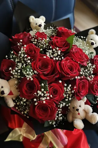 玫瑰花鲜花花朵摄影图