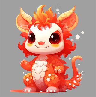 2024年可爱卡通新年龙宝宝免抠图素材