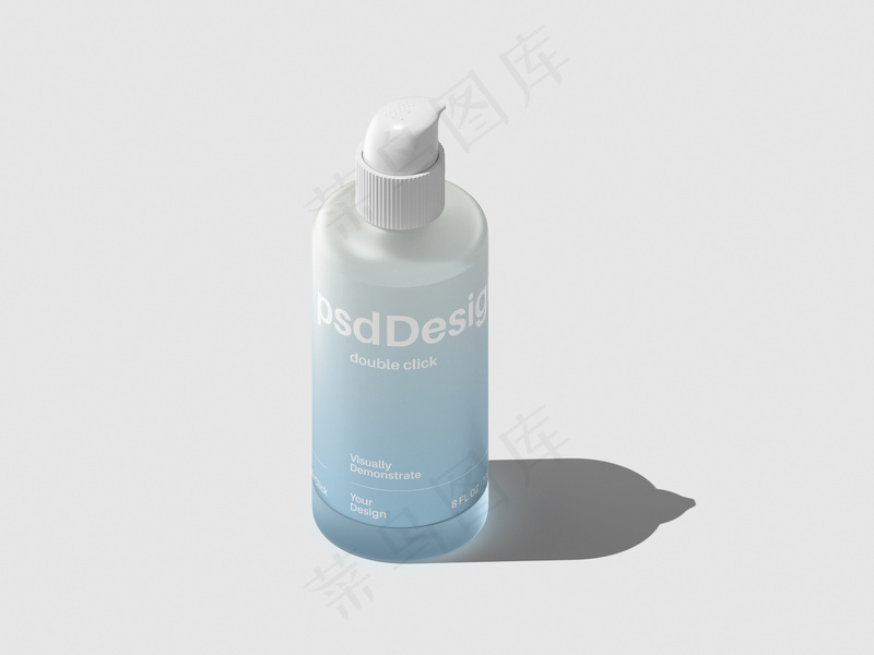 护肤品瓶子样机阴影精品 (3)psd模版下载