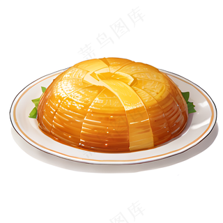 橙色果冻糕点美食西式66