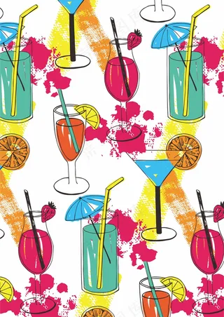 油漆喷溅 鸡尾酒调酒师