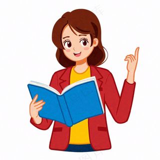 教书教师老师卡通人物插画免抠