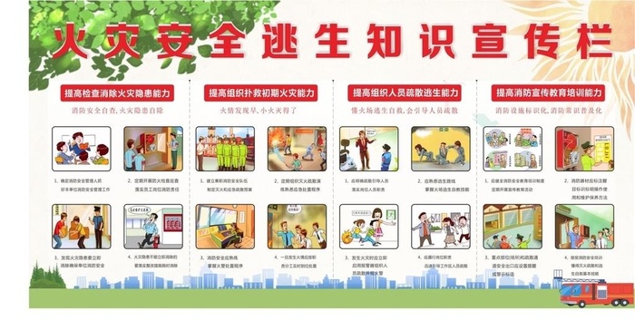 消防海报图片cdr矢量模版下载