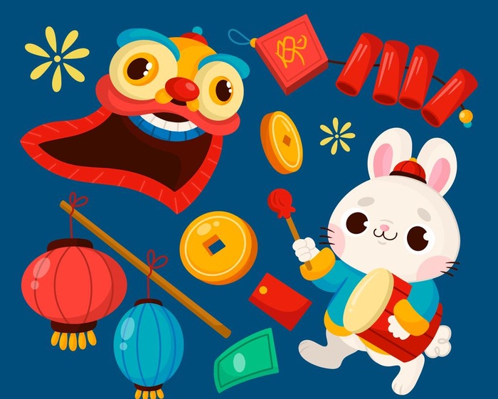 新年元素图片ai矢量模版下载