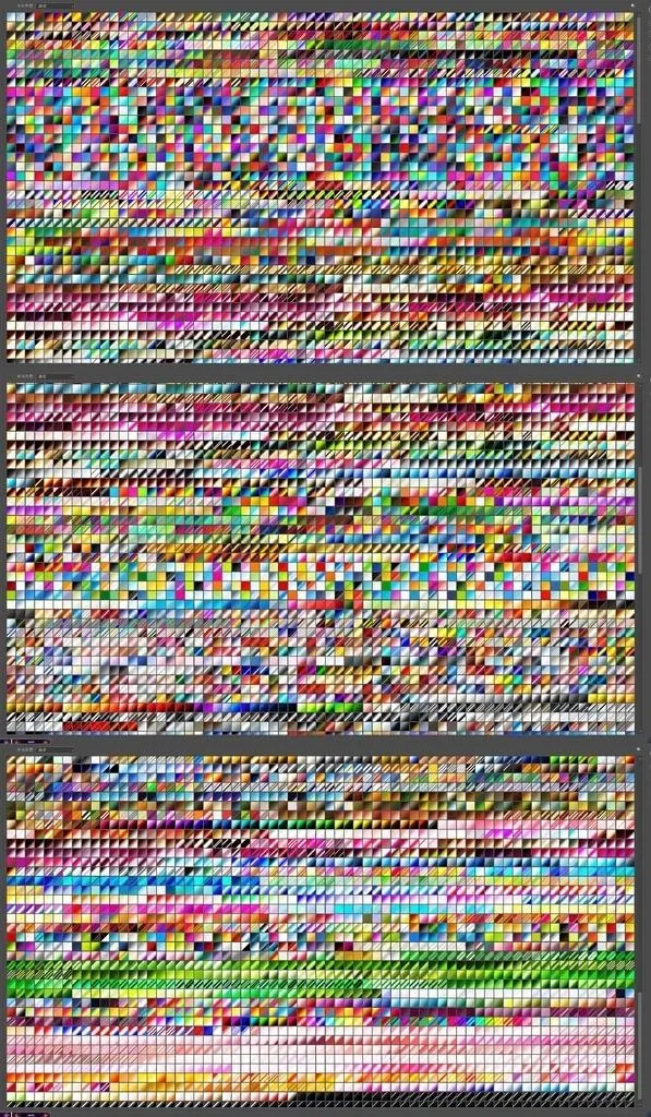 PS渐变预设加敦煌色卡图片(1080x1920)psd模版下载
