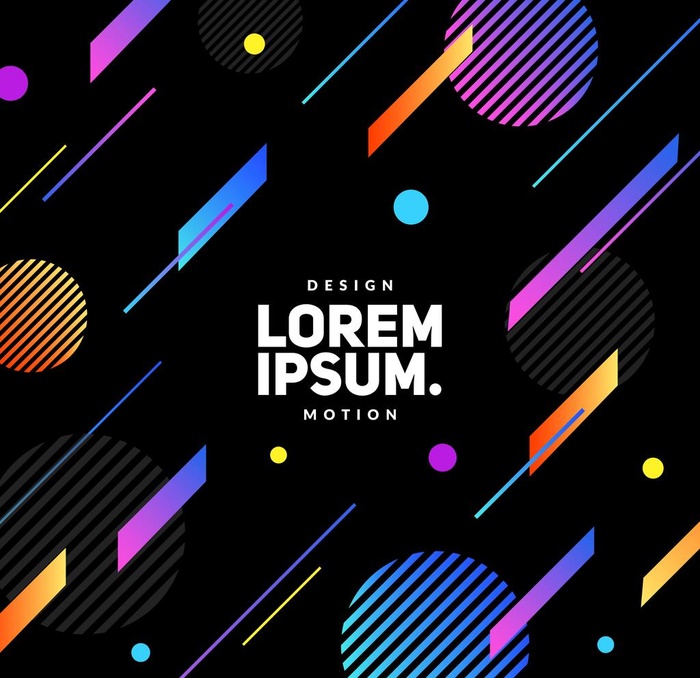 矢量几何流体渐变素材图片