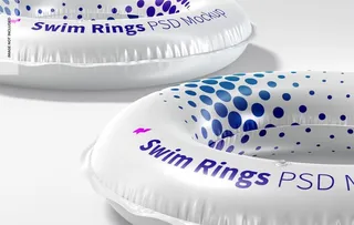 游泳圈样机效果图图片