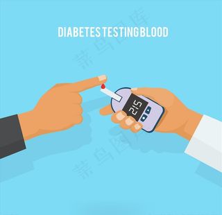 血液测试插画图片