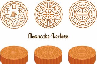 ai矢量精美月饼图片
