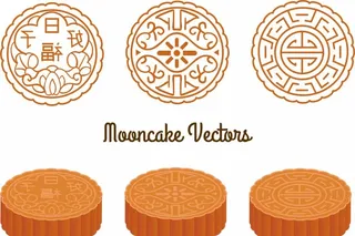 ai矢量精美月饼图片